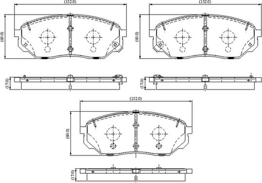 NATIONAL NP3094 - Brake Pad Set, disc brake car-mod.net
