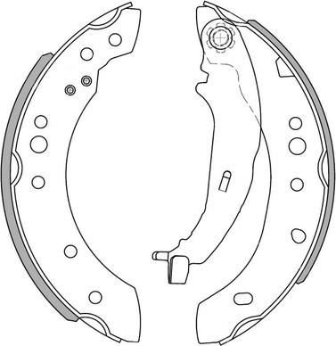 NATIONAL NS4042 - Drum Brake Shoe Set car-mod.net