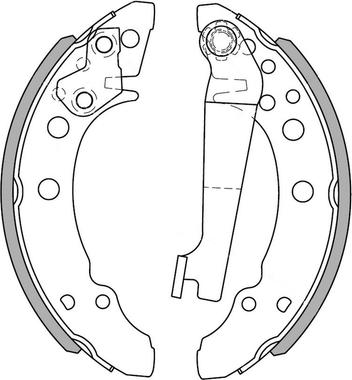 NATIONAL NS4068 - Drum Brake Shoe Set car-mod.net