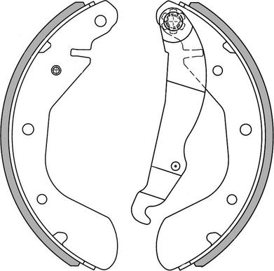 NATIONAL NS4009 - Drum Brake Shoe Set car-mod.net