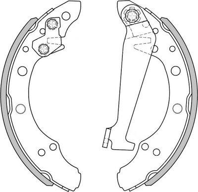 NATIONAL NS4001 - Drum Brake Shoe Set car-mod.net