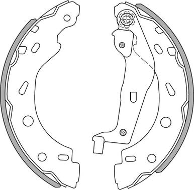 NATIONAL NS4080 - Drum Brake Shoe Set car-mod.net
