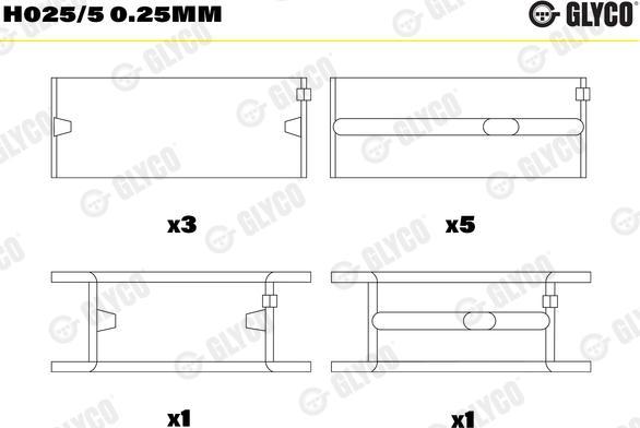 NE 6050075000 - Crankshaft Bearing Set car-mod.net