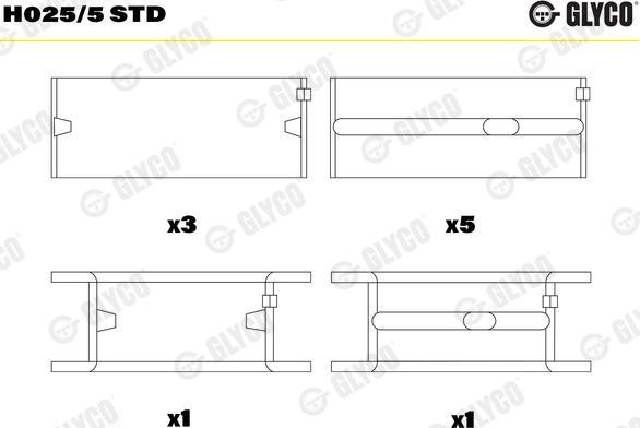 NE 6050070000 - Crankshaft Bearing Set car-mod.net