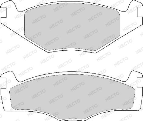 Necto FD4154A - Brake Pad Set, disc brake car-mod.net