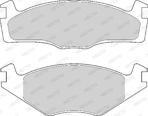 Necto FD4151A - Brake Pad Set, disc brake car-mod.net