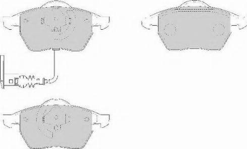 Necto FD6915N - Brake Pad Set, disc brake car-mod.net