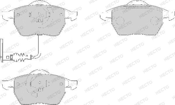 Necto FD6915A - Brake Pad Set, disc brake car-mod.net