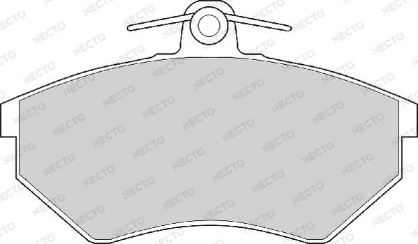 Necto FD6401A - Brake Pad Set, disc brake car-mod.net
