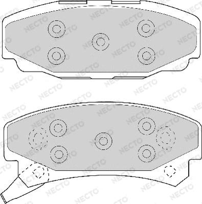 Necto FD6508A - Brake Pad Set, disc brake car-mod.net