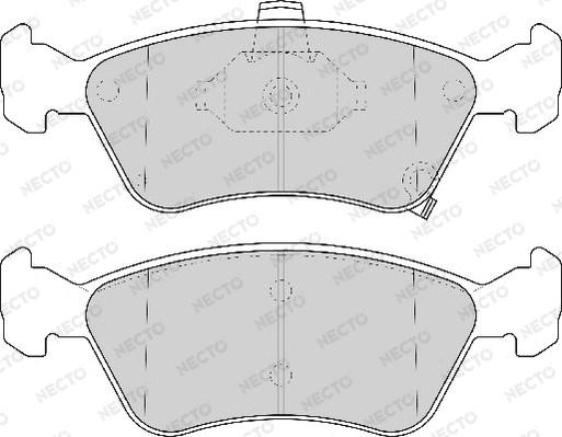Necto FD6840A - Brake Pad Set, disc brake car-mod.net