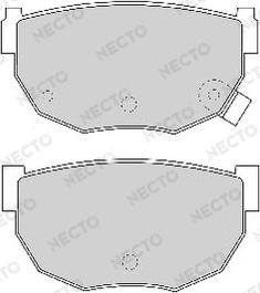 Necto FD6349A - Brake Pad Set, disc brake car-mod.net