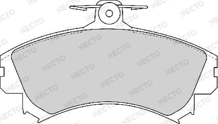 Necto FD6758A - Brake Pad Set, disc brake car-mod.net