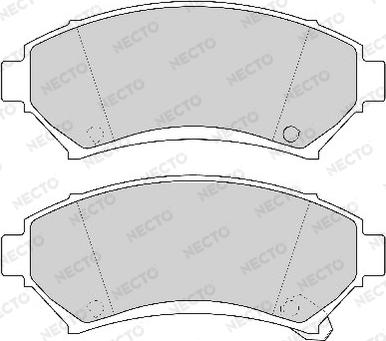 Necto FD6762A - Brake Pad Set, disc brake car-mod.net