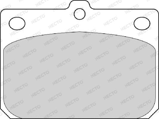 Necto FD809A - Brake Pad Set, disc brake car-mod.net