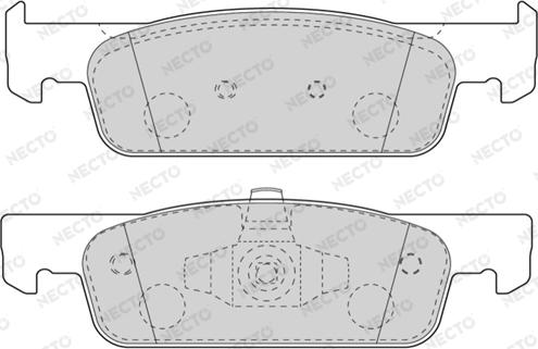 Necto FD7611A - Brake Pad Set, disc brake car-mod.net