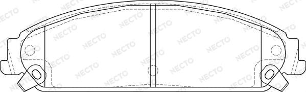 Necto FD7365A - Brake Pad Set, disc brake car-mod.net