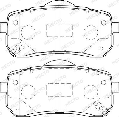 Necto FD7376A - Brake Pad Set, disc brake car-mod.net