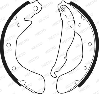 Necto N1481 - Drum Brake Shoe Set car-mod.net