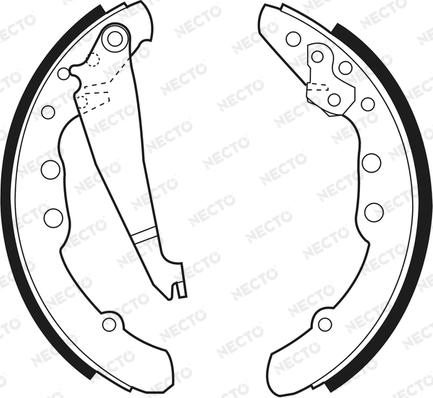Necto N1503 - Drum Brake Shoe Set car-mod.net