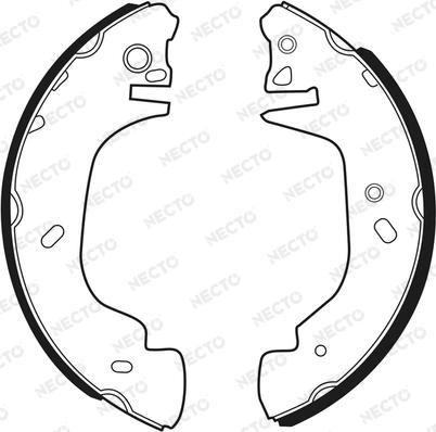 Necto N1523 - Drum Brake Shoe Set car-mod.net