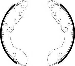 Necto N1639 - Drum Brake Shoe Set car-mod.net