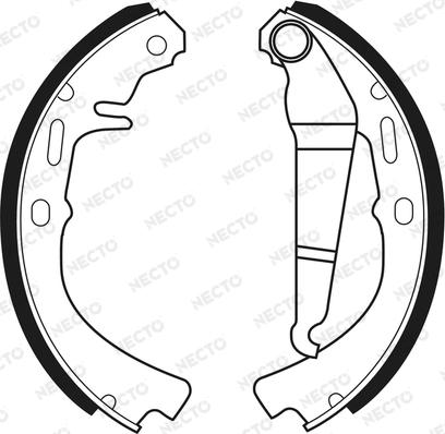 Necto N1048 - Drum Brake Shoe Set car-mod.net