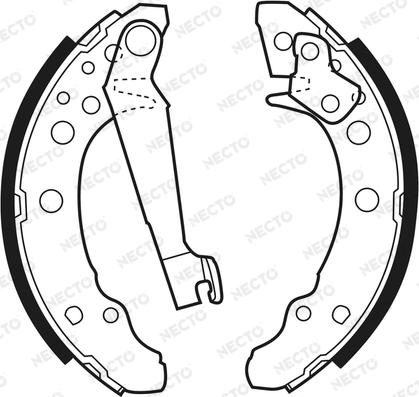 Necto N1165 - Drum Brake Shoe Set car-mod.net