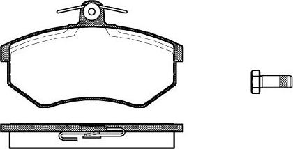 Kawe 13412 - Brake Pad Set, disc brake car-mod.net