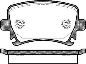 DJ Parts BP1863 - Brake Pad Set, disc brake car-mod.net