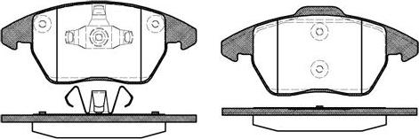 4U Autoparts 37323PU - Brake Pad Set, disc brake car-mod.net