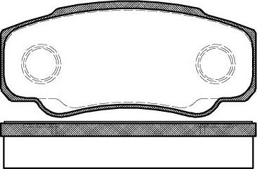 4U Autoparts 37649PU - Brake Pad Set, disc brake car-mod.net