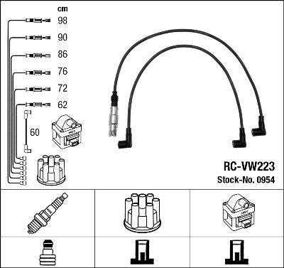 NGK 0954 - Ignition Cable Kit car-mod.net