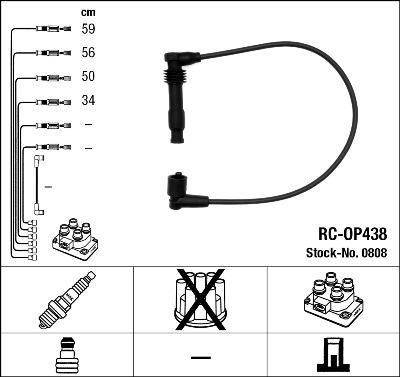 NGK 0808 - Ignition Cable Kit car-mod.net