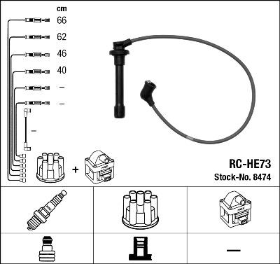 NGK 8474 - Ignition Cable Kit car-mod.net