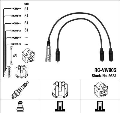 NGK 8623 - Ignition Cable Kit car-mod.net