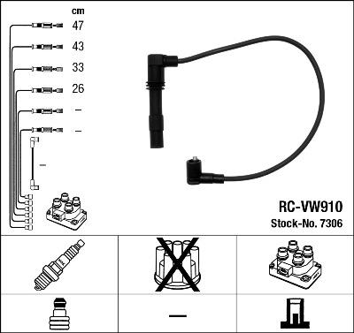 NGK 7306 - Ignition Cable Kit car-mod.net