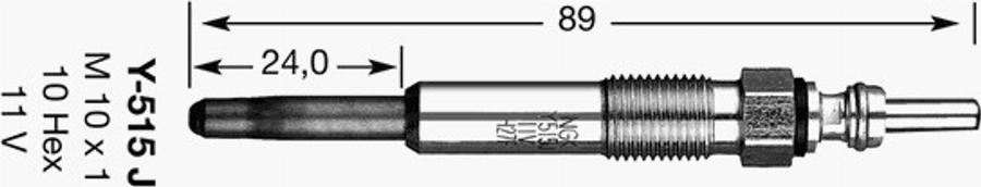 NGK D-Power 18 - Glow Plug car-mod.net