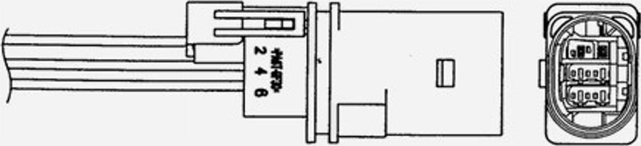 NGK UAA0004VW001 - Oxygen, Lambda Sensor car-mod.net