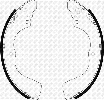 NiBK FN6723 - Drum Brake Shoe Set car-mod.net