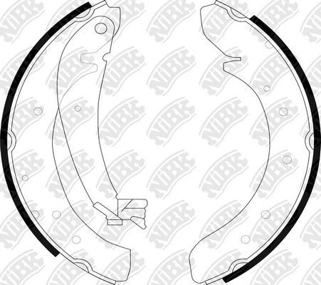 NiBK FN0546 - Drum Brake Shoe Set car-mod.net