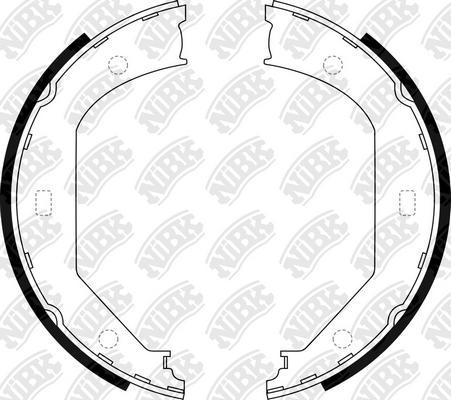 NiBK FN0560 - Brake Shoe Set, parking brake car-mod.net