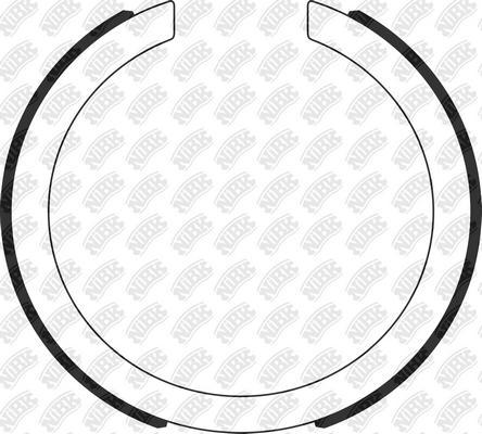 NiBK FN0696 - Brake Shoe Set, parking brake car-mod.net