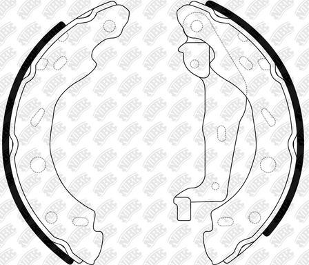 NiBK FN31001 - Drum Brake Shoe Set car-mod.net