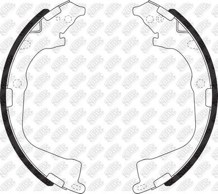 NiBK FN33001 - Drum Brake Shoe Set car-mod.net