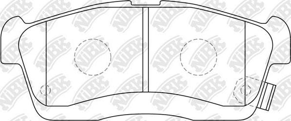 NiBK PN6492 - Brake Pad Set, disc brake car-mod.net