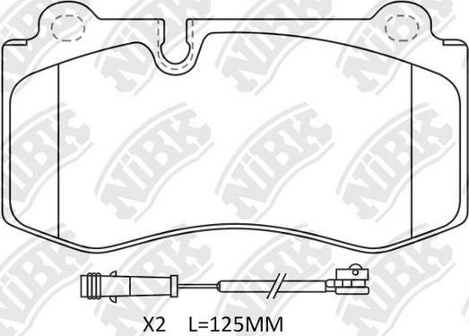 NiBK PN0453W - Brake Pad Set, disc brake car-mod.net