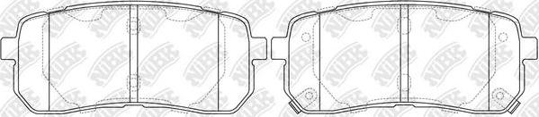 NiBK PN0457 - Brake Pad Set, disc brake car-mod.net