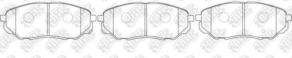 NiBK PN0662 - Brake Pad Set, disc brake car-mod.net