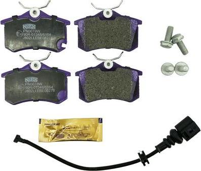 NiBK PN0019W - Brake Pad Set, disc brake car-mod.net